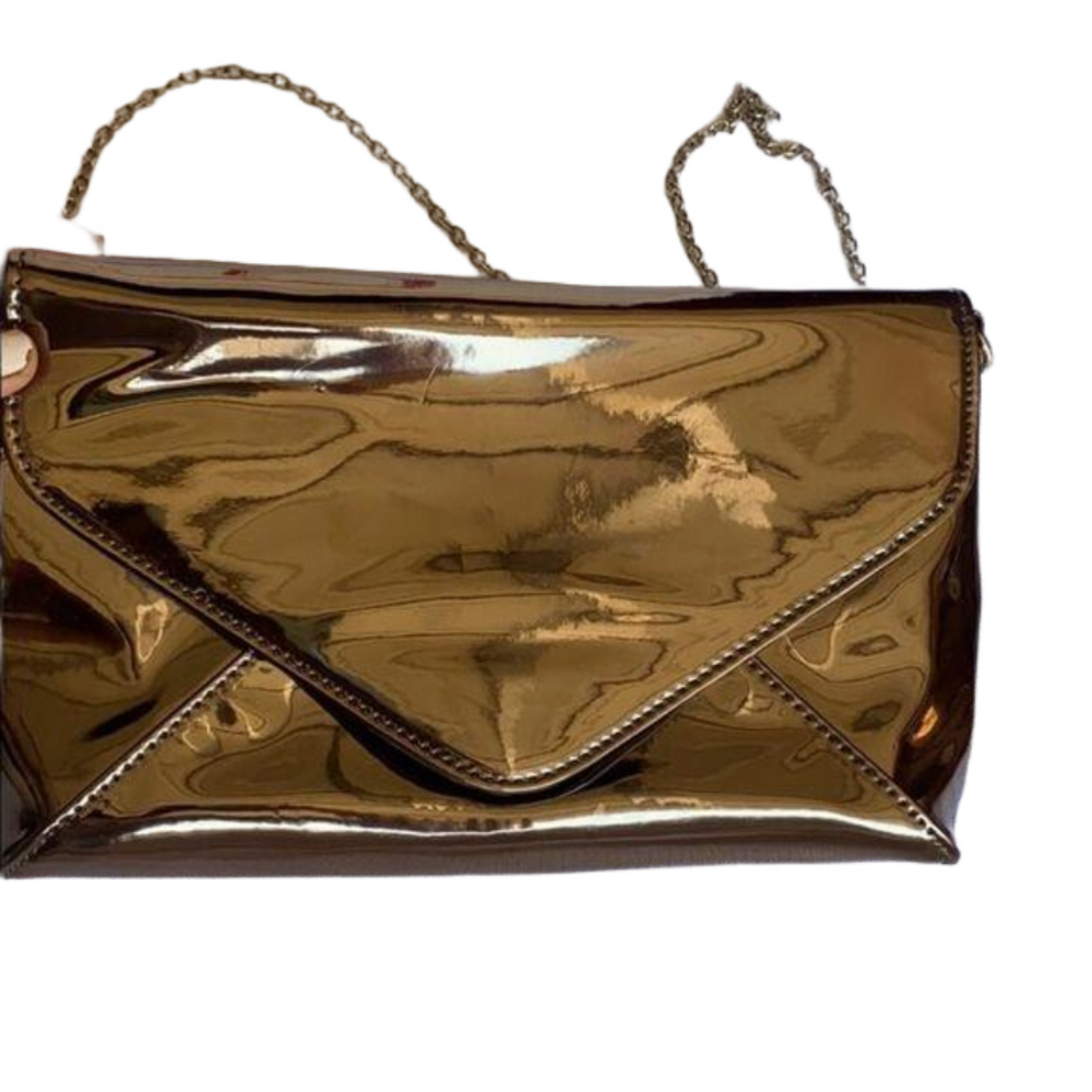 Metallic Envelope Purse Bag Clutch Shoulder Bag​​​​​